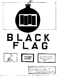 Space Place flyer for Black Flag